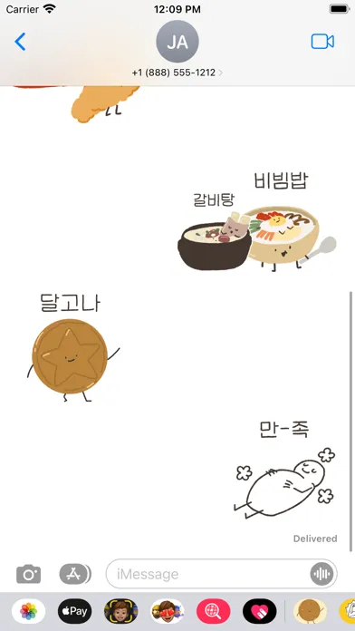 Korean Food Emoji Sticker Pack Ekran Görüntüleri