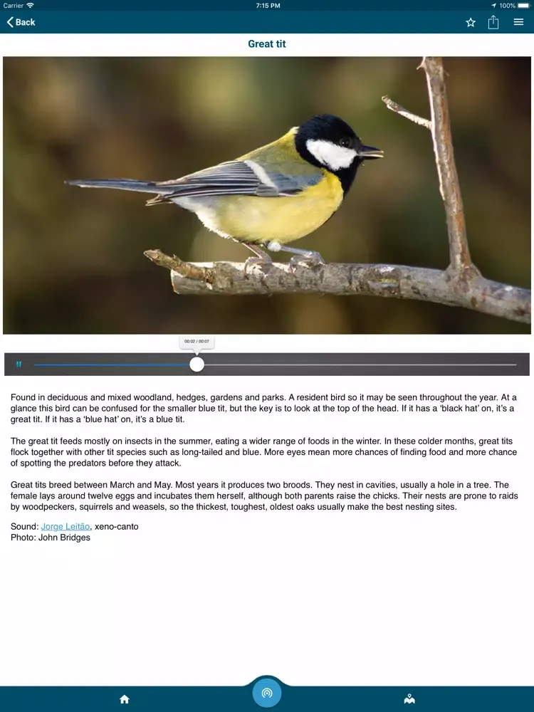 Woodland Trust visitor guides iPad  Screenshots