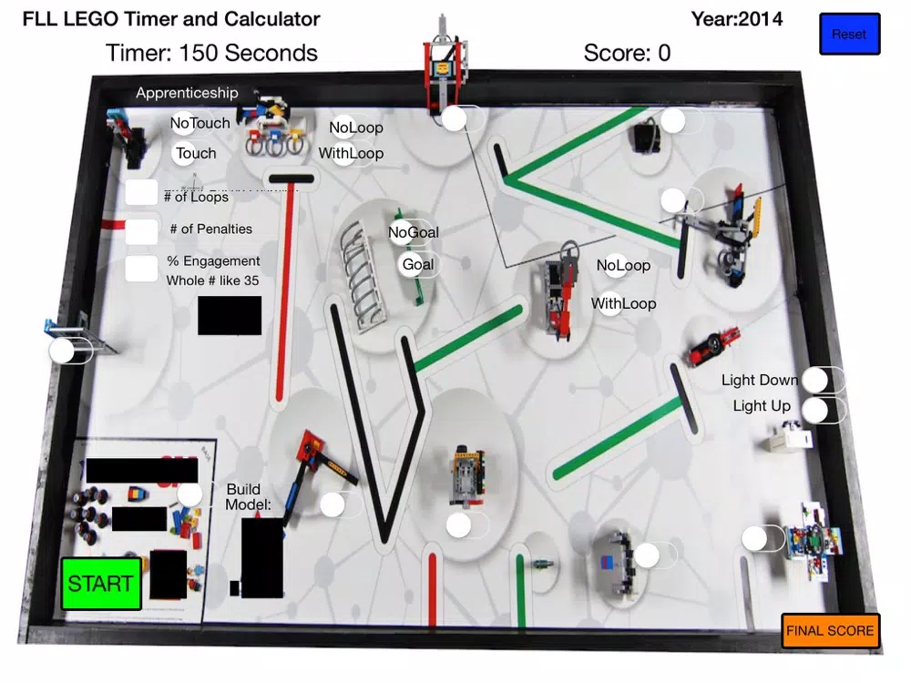 Captures d'écran de FLL 2014 Robot Game Timer and Score Keeper iPad 