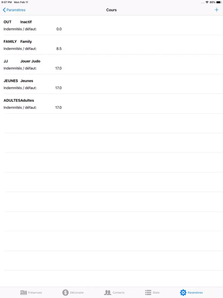 Presences Club iPad  スクリーンショット