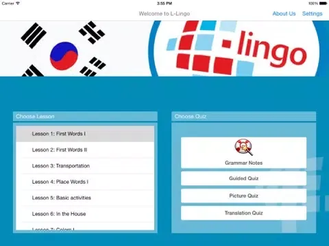 Скриншоты L-Lingo Learn Korean iPad 