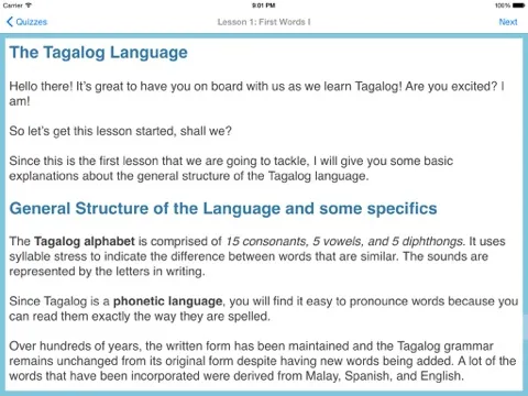 صور L-Lingo Learn Tagalog Filipino iPad 