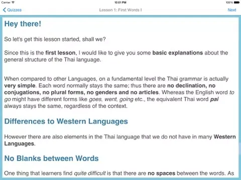 Скриншоты L-Lingo Learn Thai iPad 