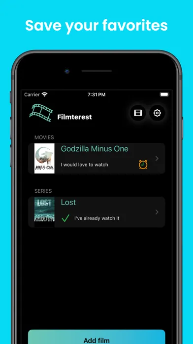 ภาพหน้าจอของ Filmterest