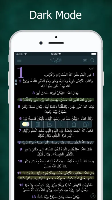 Arabic Audio Bible Scripture Screenshots