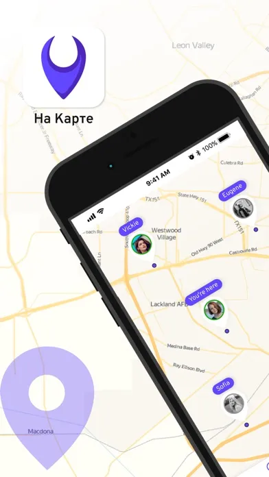 On Map:Locate your friends GPS Ekran Görüntüleri