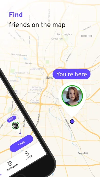 On Map:Locate your friends GPS Ekran Görüntüleri