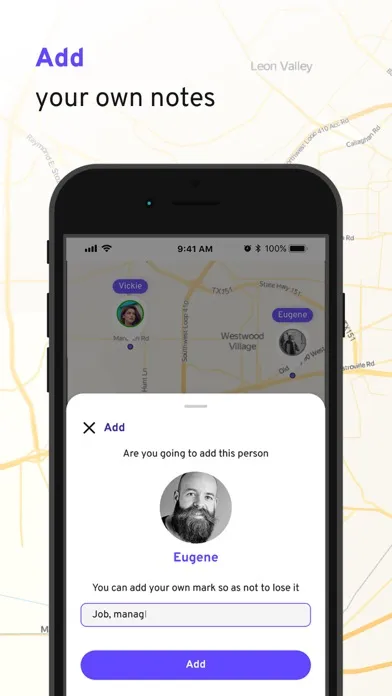 On Map:Locate your friends GPS Ekran Görüntüleri
