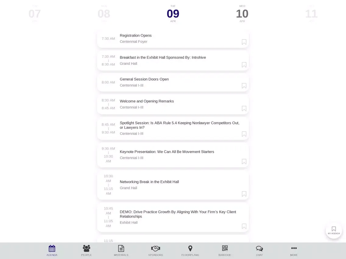 Captures d'écran de LMA 2020 iPad 