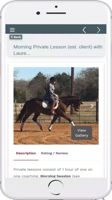 Captures d'écran de LMB Equestrian