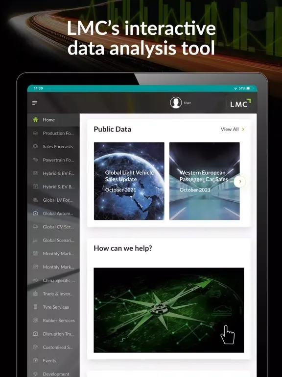 LMC Compass iPad  سکرین شاٹس