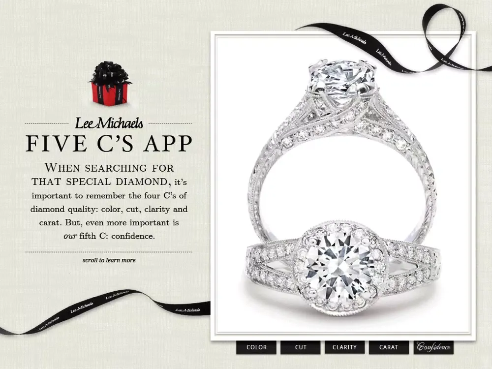 Lee Michaels Diamond Buying Guide iPad  Screenshots