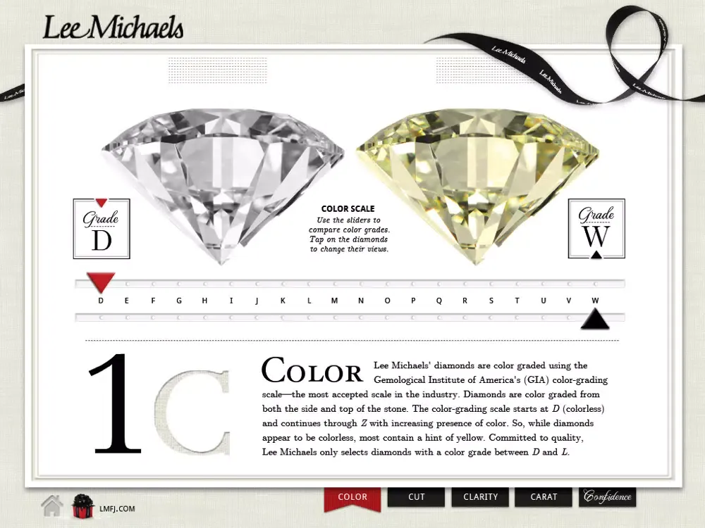 Lee Michaels Diamond Buying Guide iPad  Screenshots