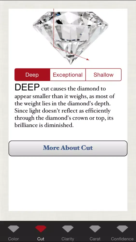 Lee Michaels Diamond Buying Guide Screenshots