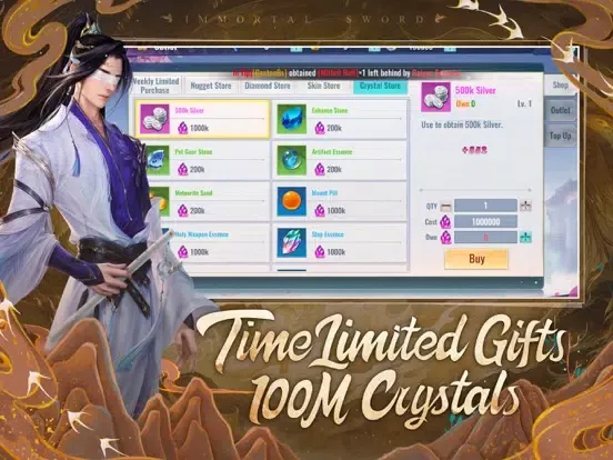 Immortal Sword-Idle MMORPG iPad  स्क्रीनशॉट