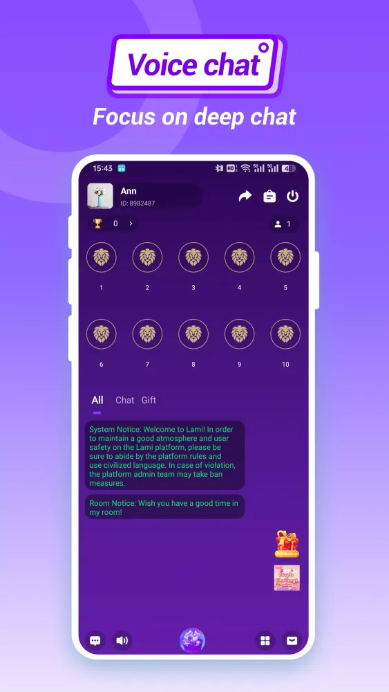 Captures d'écran de Pita - Voice Chat