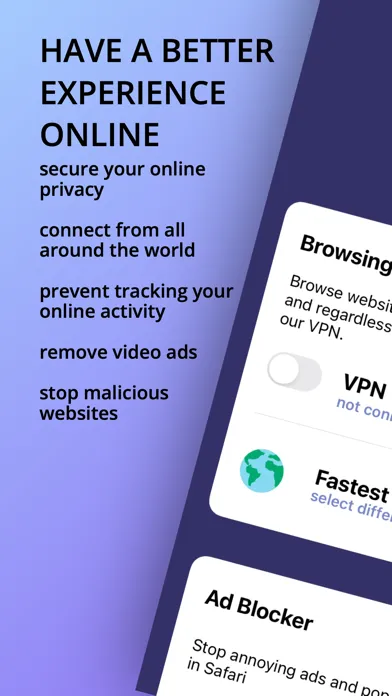 Tangkapan layar VON Ninja: APPVPN Adblock