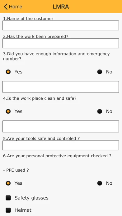 LMRA Safety Screenshots