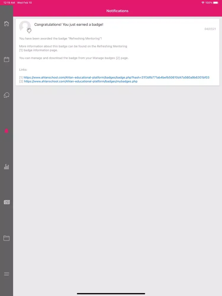 Ảnh chụp màn hình của Ahlan Online School iPad 