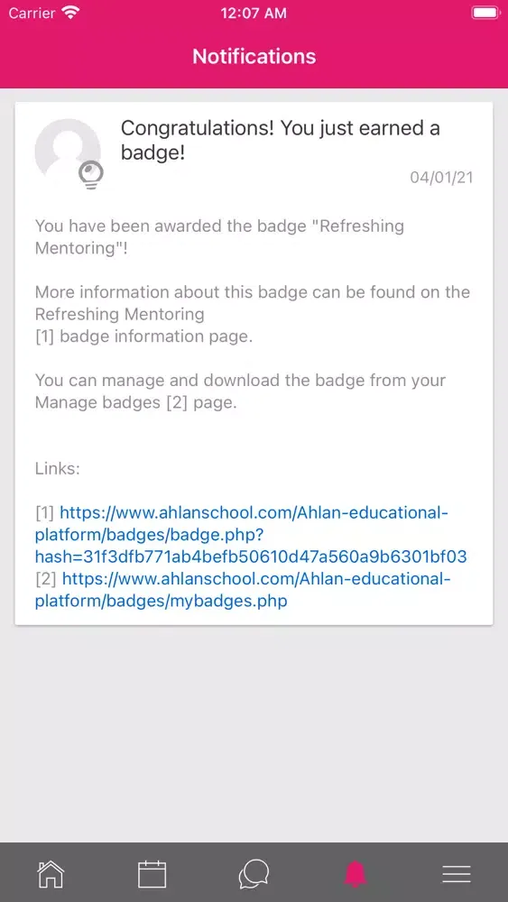 Ảnh chụp màn hình của Ahlan Online School