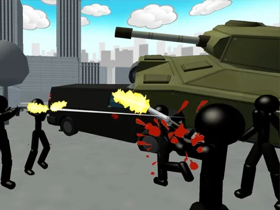 Capturas de tela do Stickman City Shooting 3D iPad 