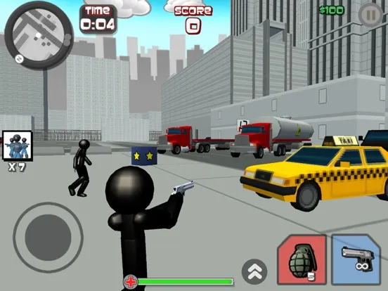 Capturas de tela do Stickman City Shooting 3D iPad 