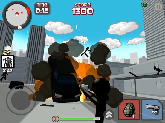 Capturas de tela do Stickman City Shooting 3D iPad 