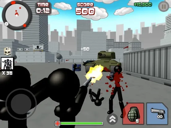 Capturas de tela do Stickman City Shooting 3D iPad 