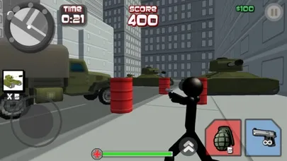 Capturas de tela do Stickman City Shooting 3D