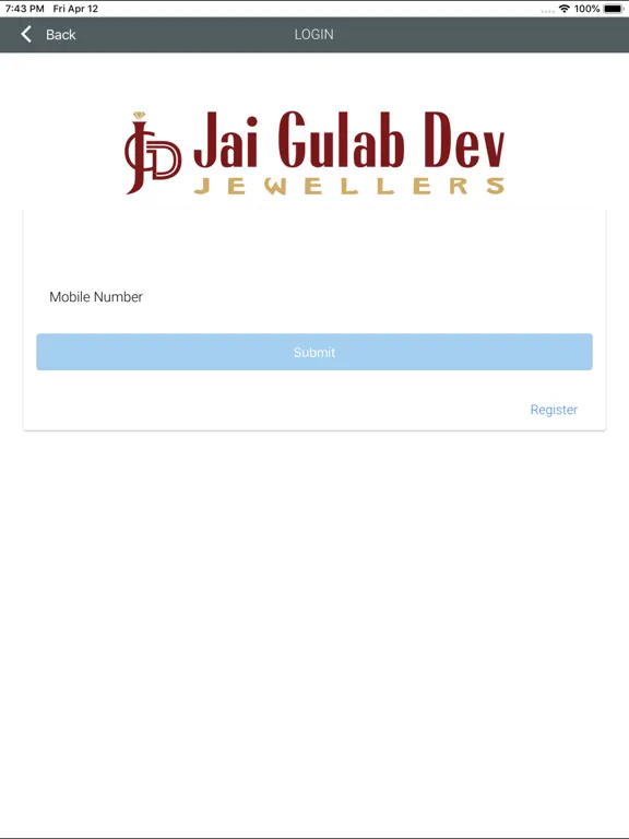 Jai Gulab Dev Jewellers iPad 应用截图