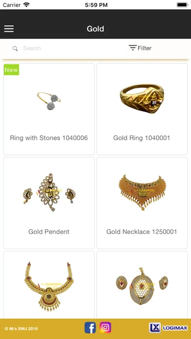 Ảnh chụp màn hình của Sumangali Jewellers