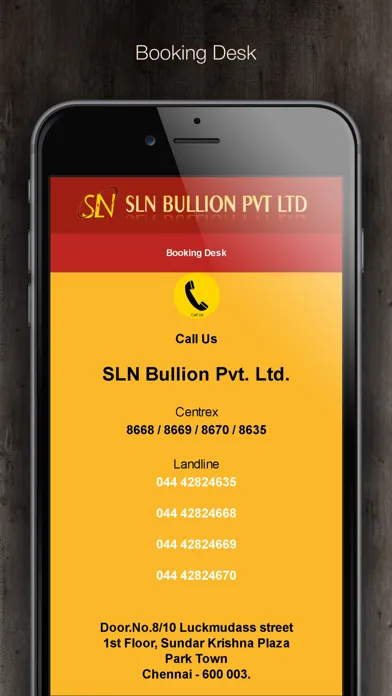 Ảnh chụp màn hình của SLN Bullion