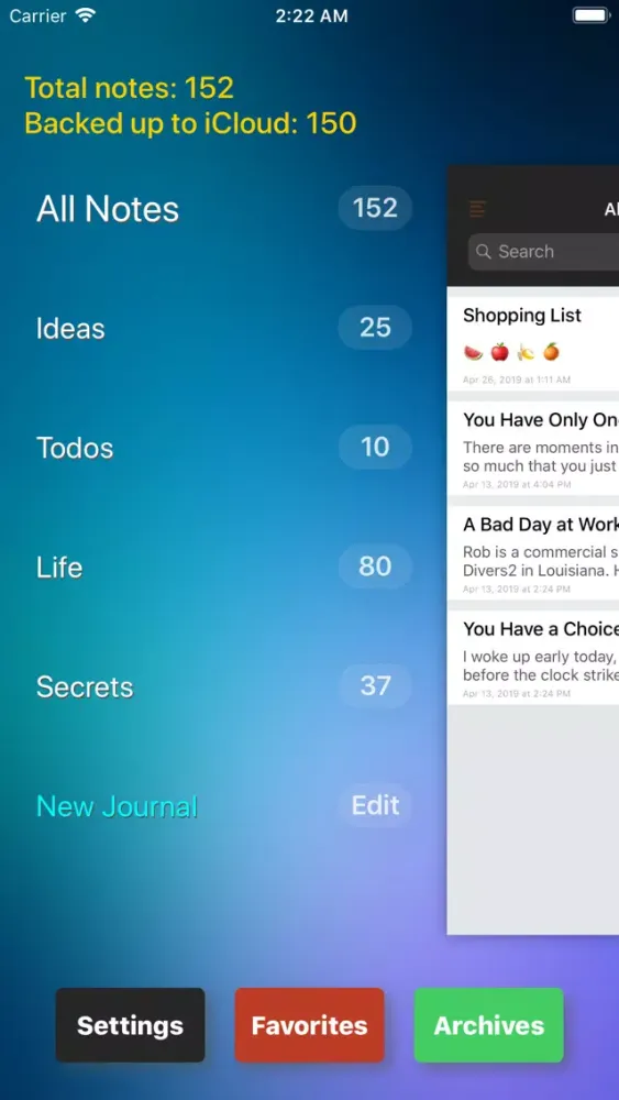 Ảnh chụp màn hình của Locked Notes - Hide Photos Pic