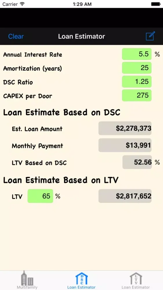 MRE: Multifamily Real Estate Calculator 스크린샷