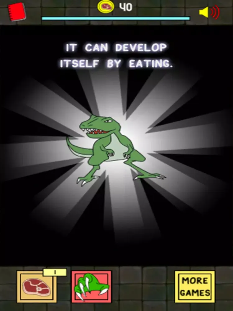 Dinosaur Evolution | Tap Meat of the Crazy Mutant Clicker Game iPad  سکرین شاٹس