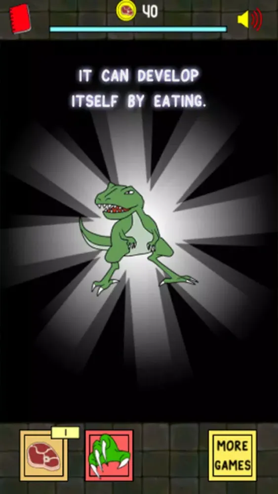 Dinosaur Evolution | Tap Meat of the Crazy Mutant Clicker Game سکرین شاٹس