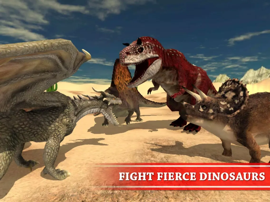 Dragon VS Dinosaurs Simulator - Monster Survival iPad 應用截圖