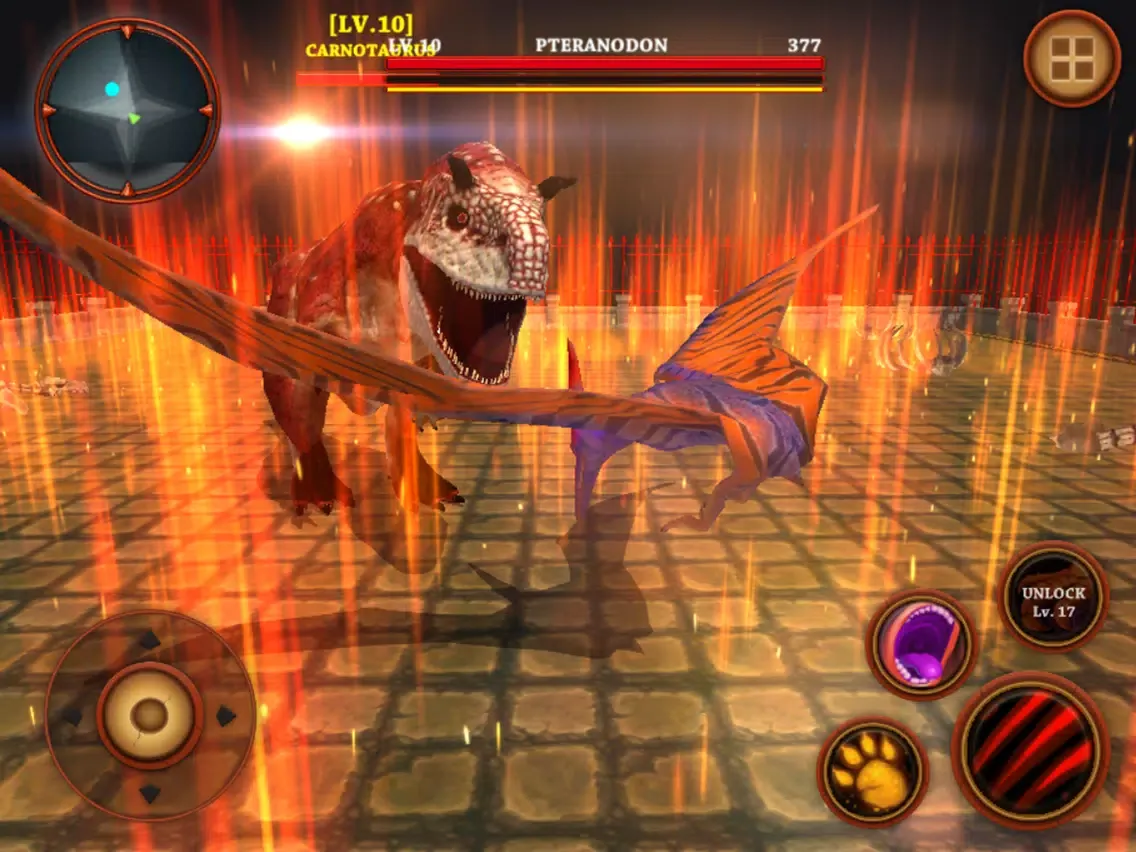 Captures d'écran de Flying Pterodactyl Simulator : Dinosaurs Survival iPad 