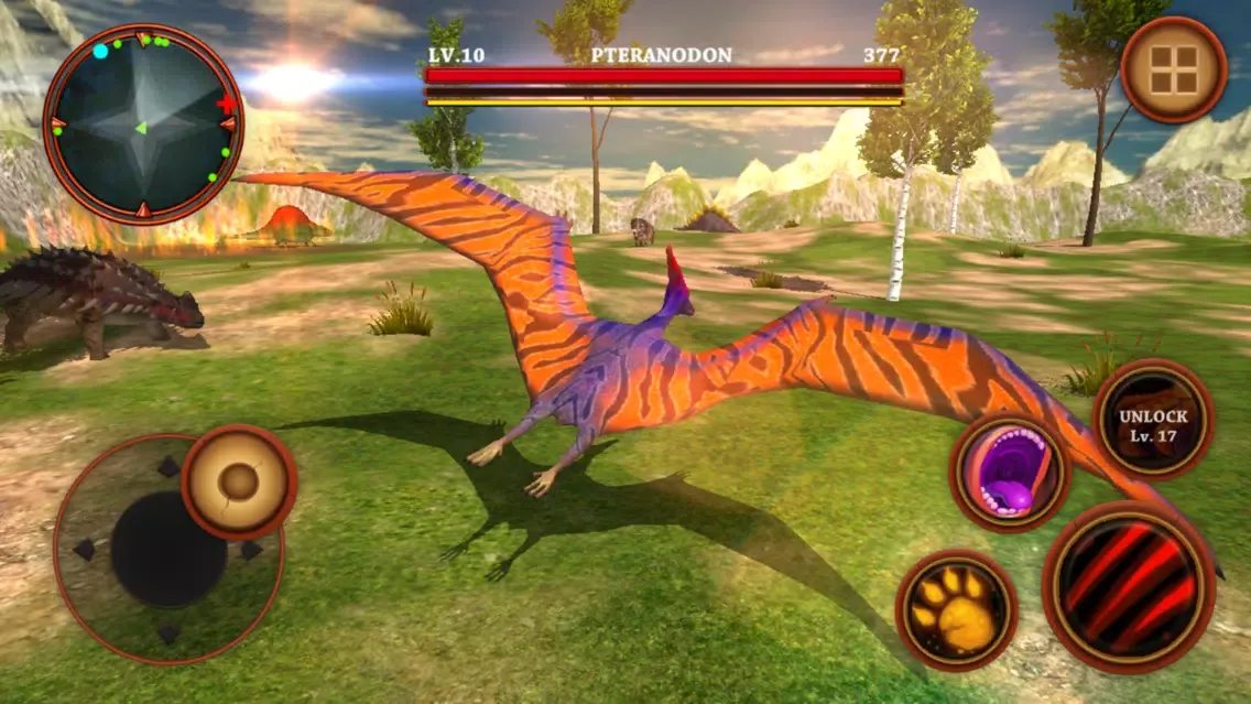 Captures d'écran de Flying Pterodactyl Simulator : Dinosaurs Survival