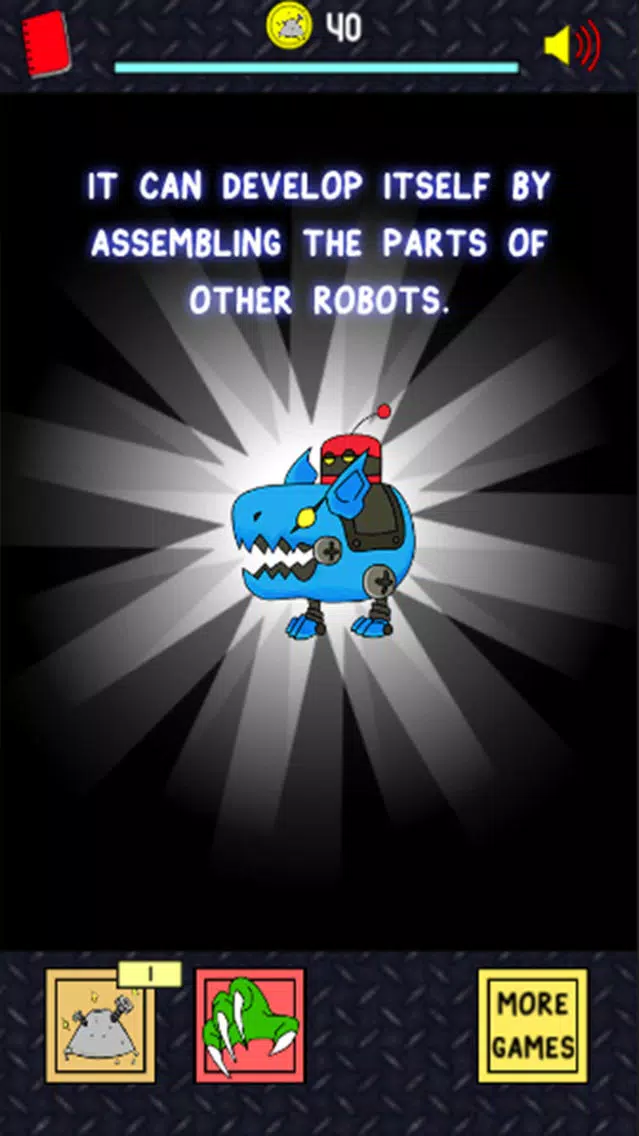 Captures d'écran de Robot Evolution | Clicker Game of the Tiny Mutant Robot