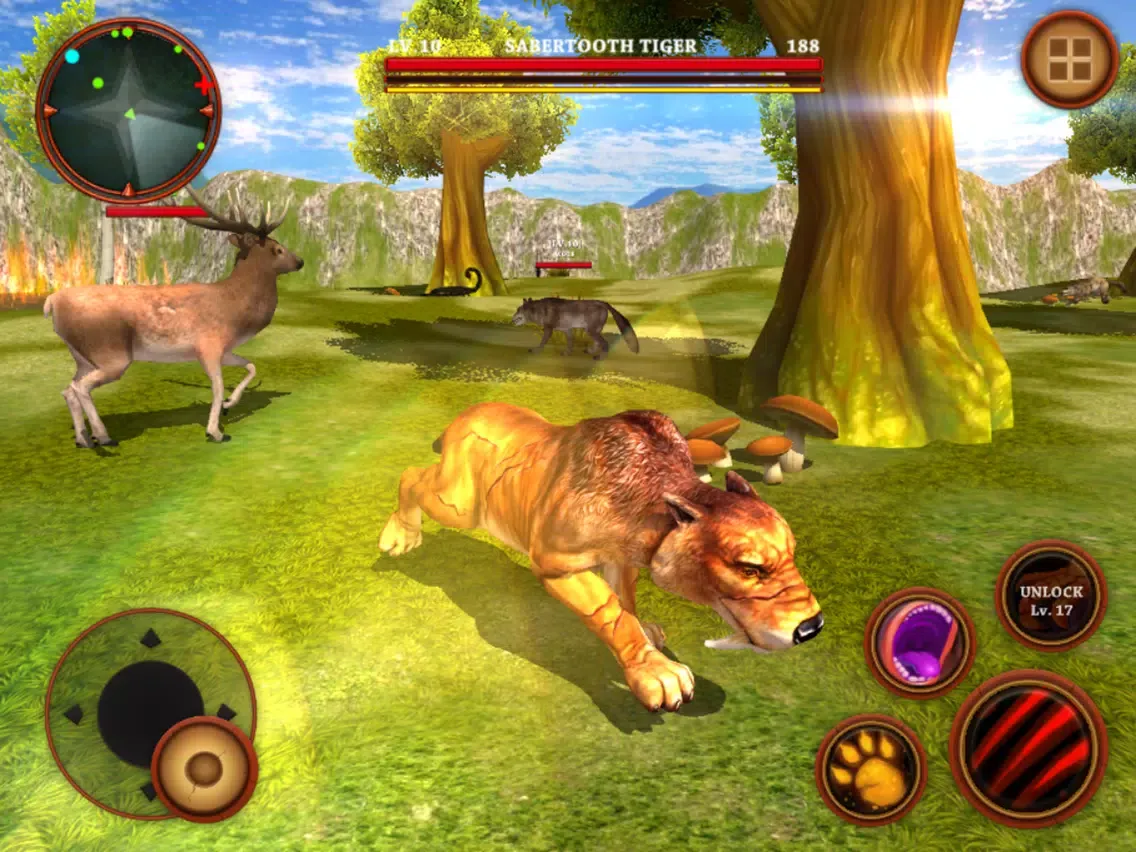 صور Sabertooth Tiger Survival Simulator : Wild Animals iPad 