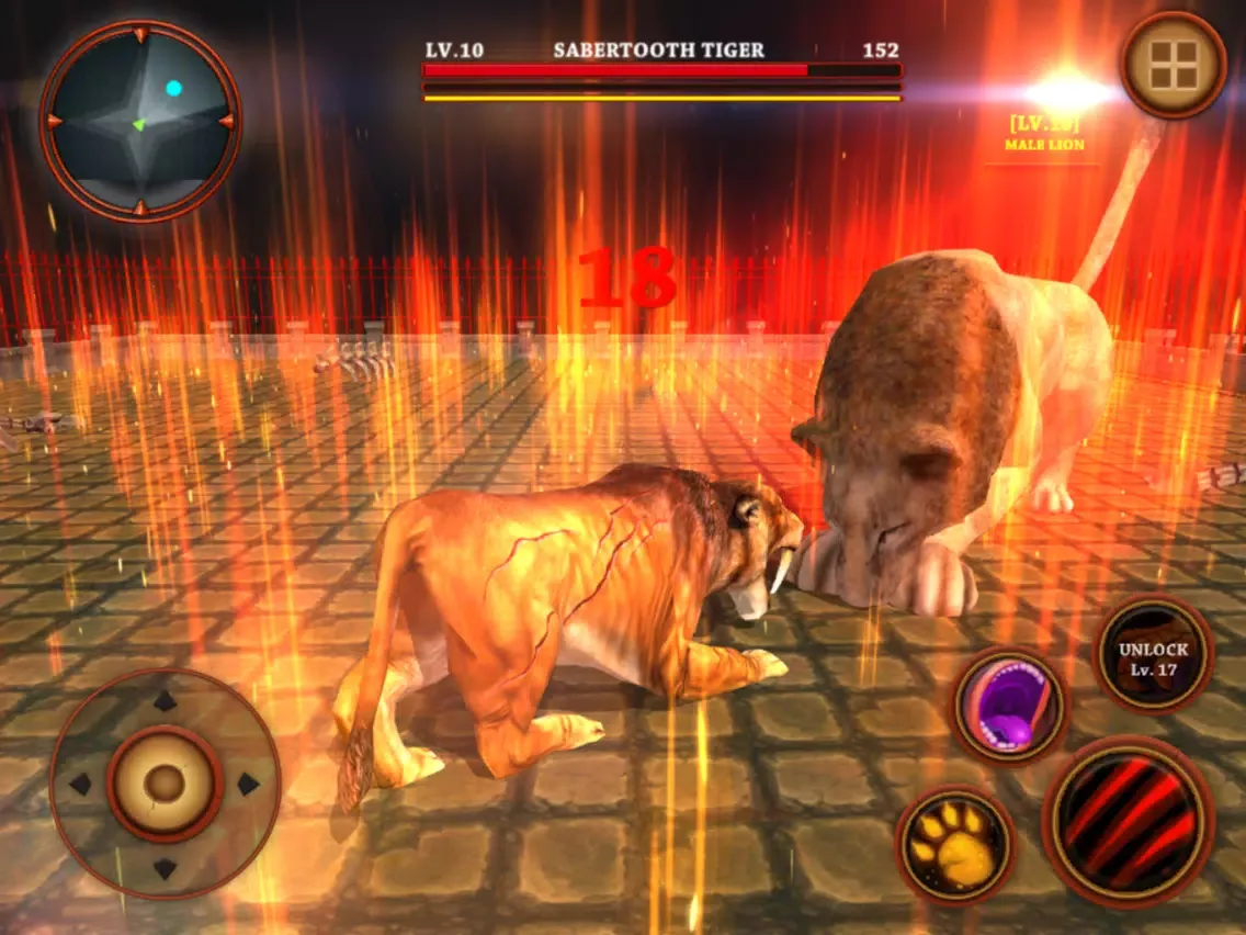 صور Sabertooth Tiger Survival Simulator : Wild Animals iPad 