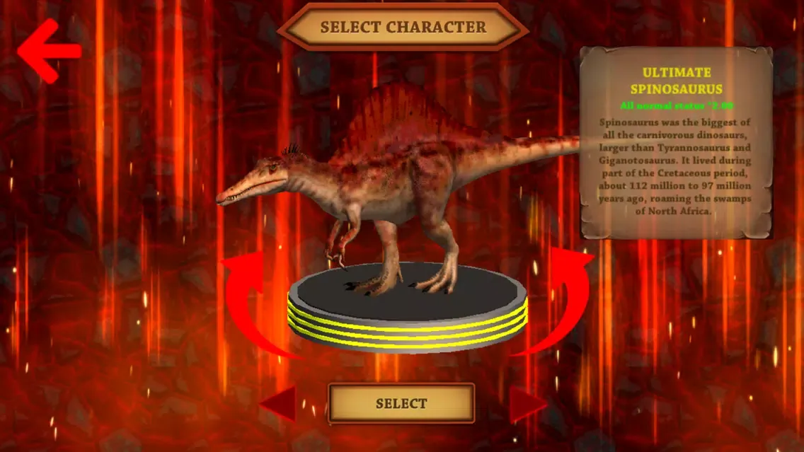 Spinosaurus Simulator | Dinosaurs Fighting World应用截图