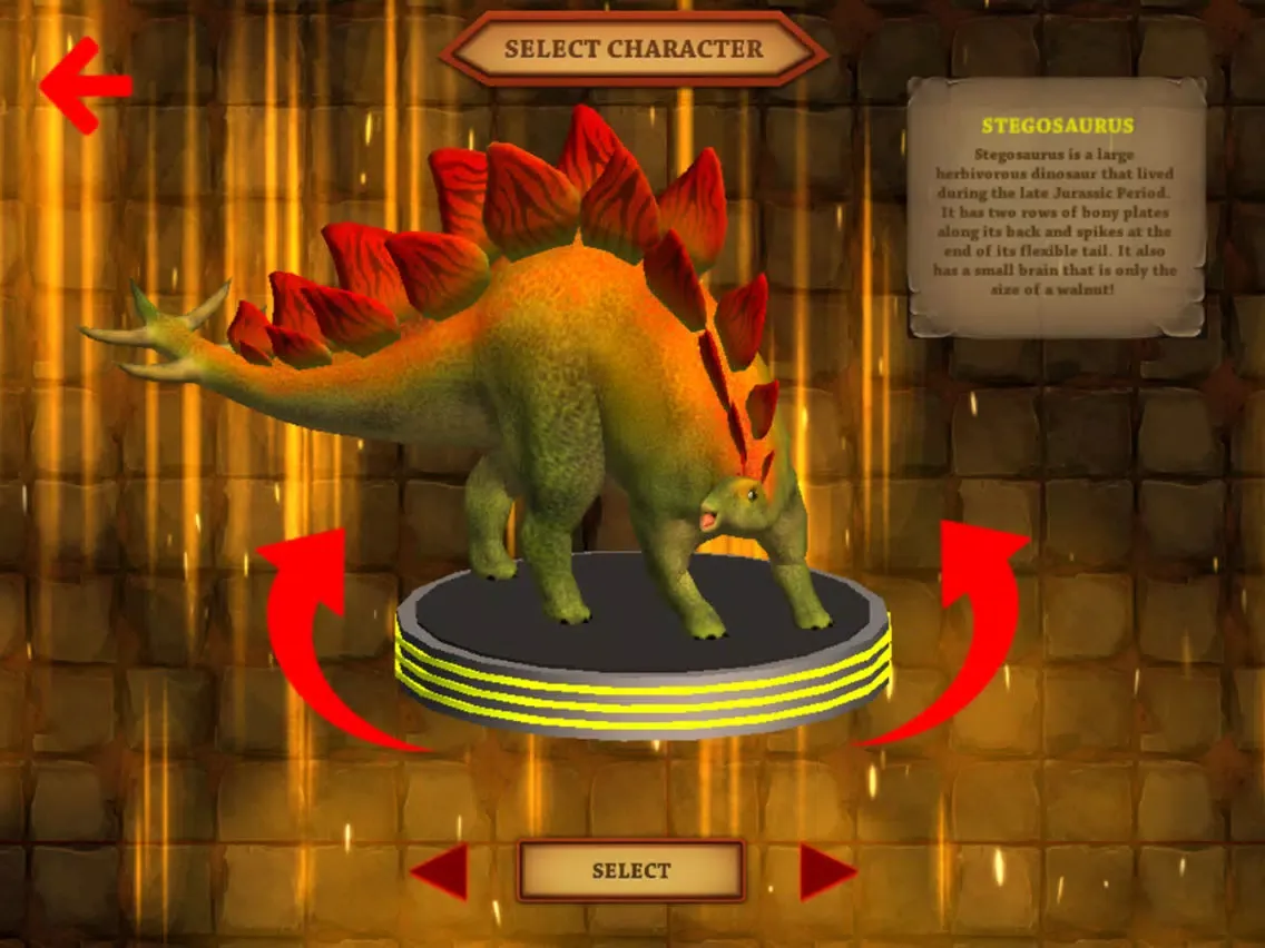 Stegosaurus Simulator Game : Dinosaur Survival 3D iPad  Screenshots