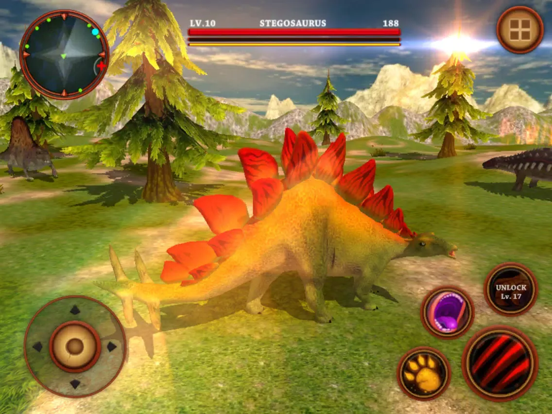Stegosaurus Simulator Game : Dinosaur Survival 3D iPad  Screenshots