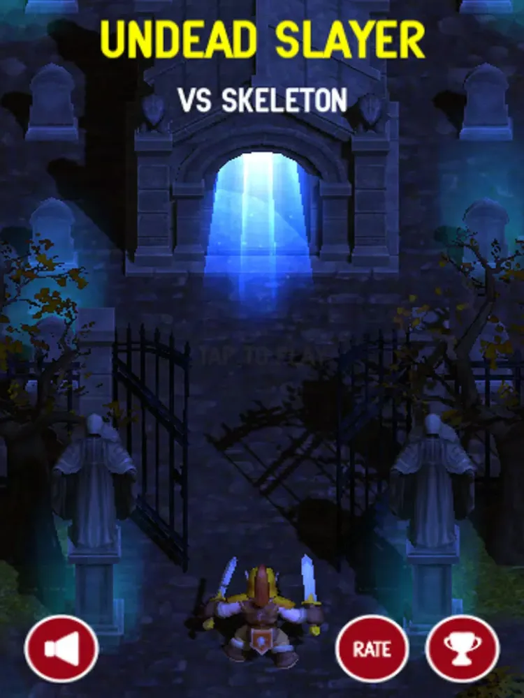 Скриншоты Undead Slayer VS Skeleton - Eliminate the Zombie Skeleton in Graveyard Free Game iPad 