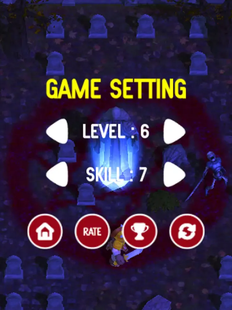 Скриншоты Undead Slayer VS Skeleton - Eliminate the Zombie Skeleton in Graveyard Free Game iPad 