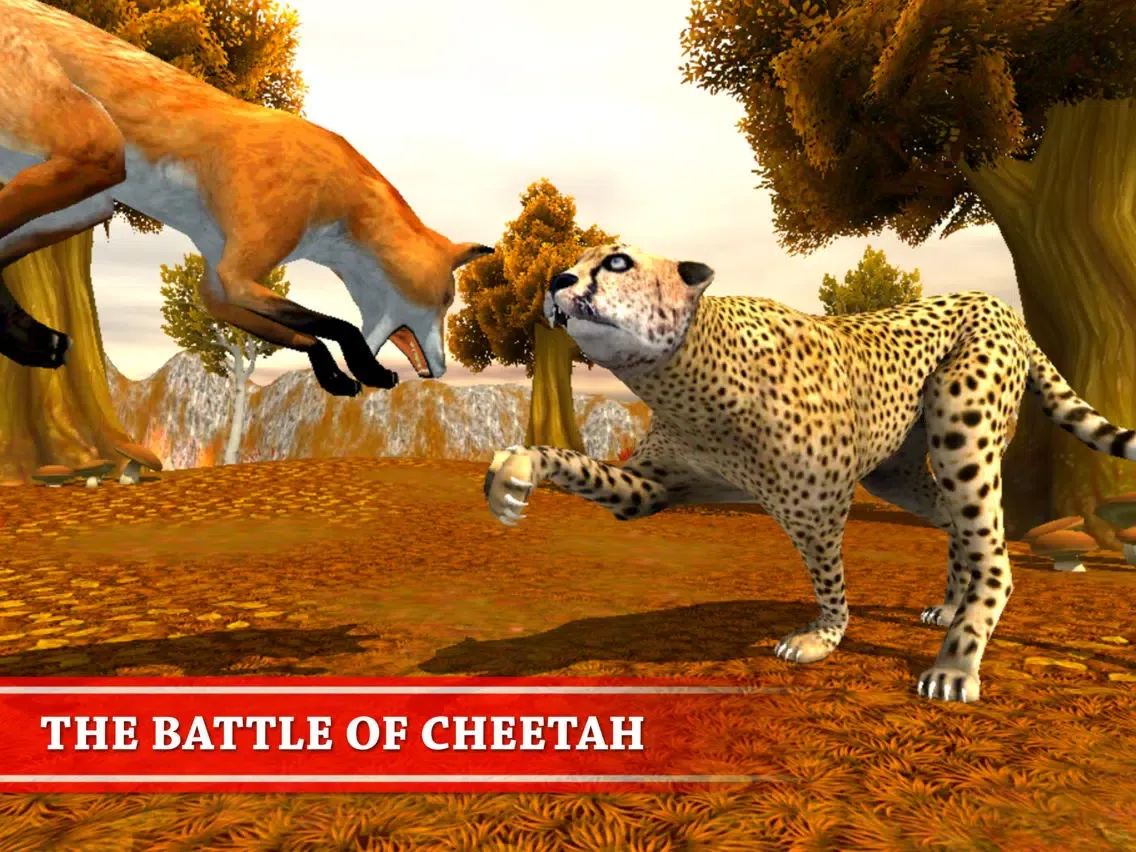 Wild Cheetah Simulator Game - Animals Survival 3d iPad  Screenshots