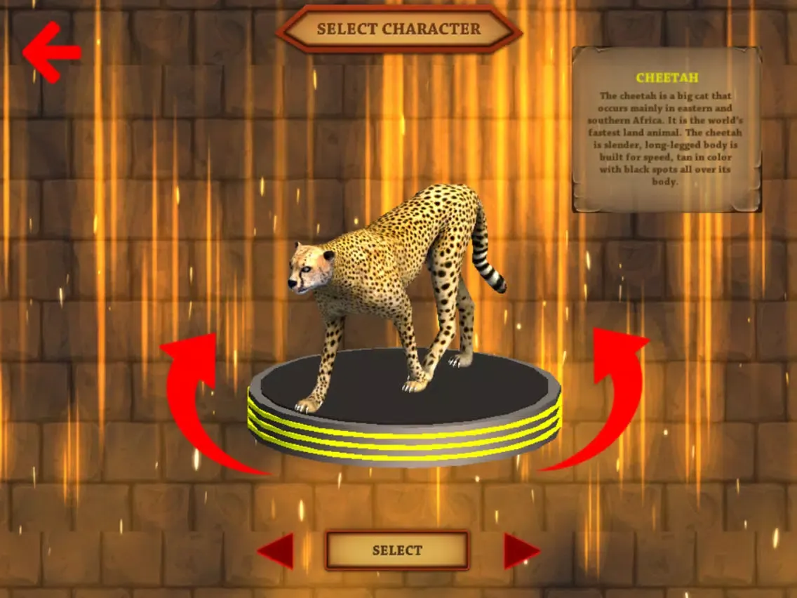Wild Cheetah Simulator Game - Animals Survival 3d iPad  Screenshots