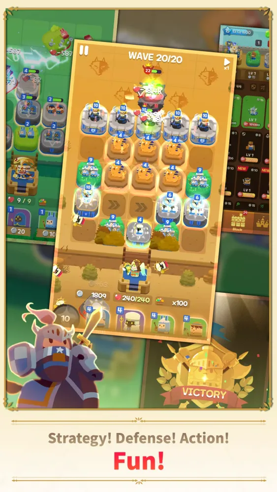 Ảnh chụp màn hình của Merge Tactics: Kingdom Defense